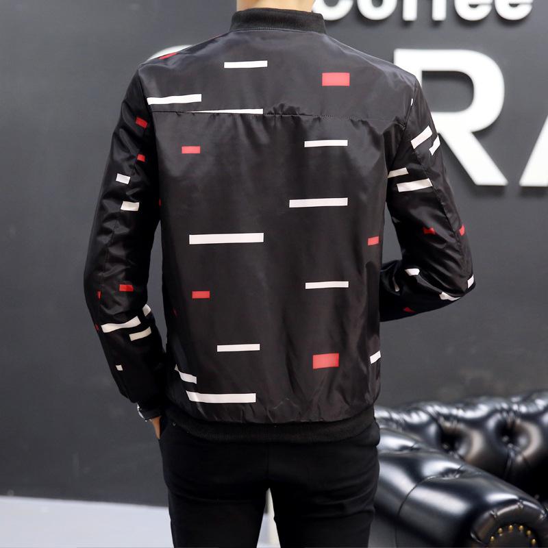 Men's Spring/Autumn Casual Bomber With Print