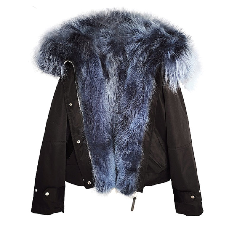 Women's Winter Casual Warm Parka With Fox Fur