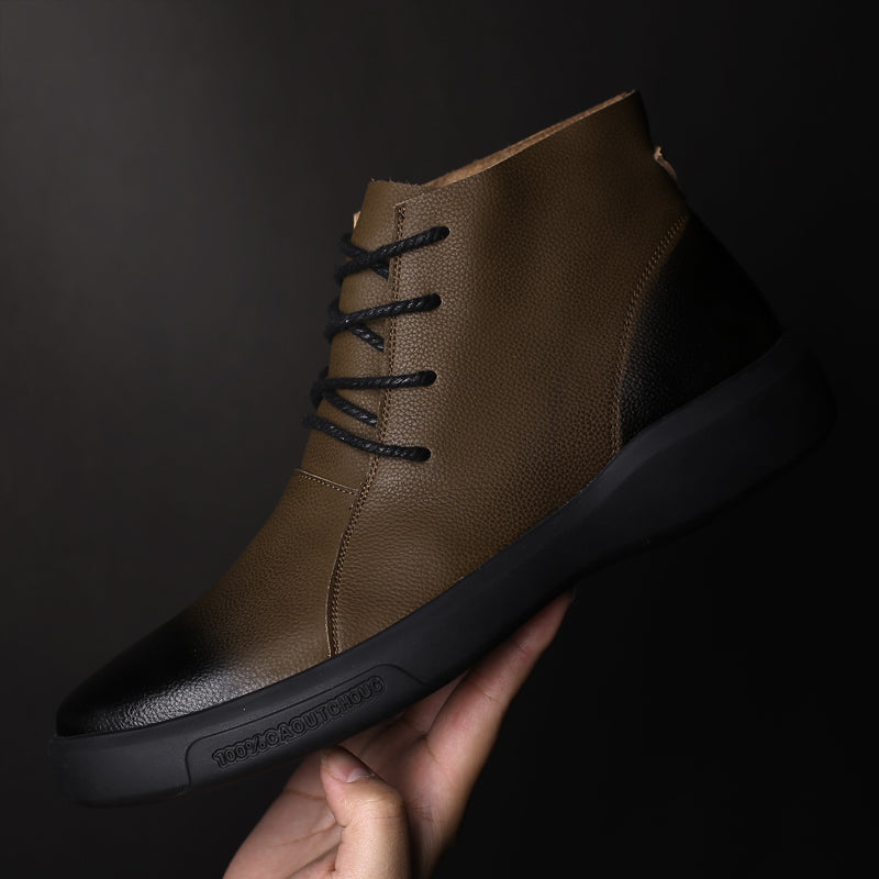 Men's Autumn/Winter Casual Genuine Leather Ankle Boots
