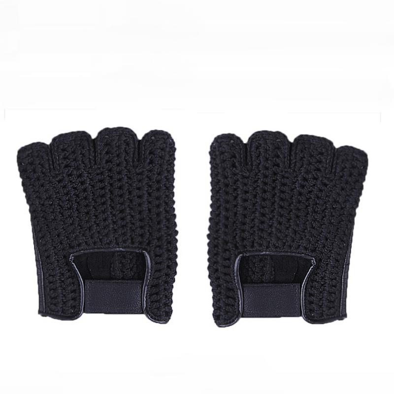 Men's Knitted Breathable Fingerless Gloves