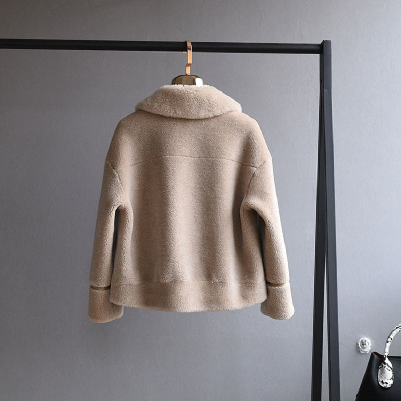 Women's Winter Thick Short Warm Wool Coat