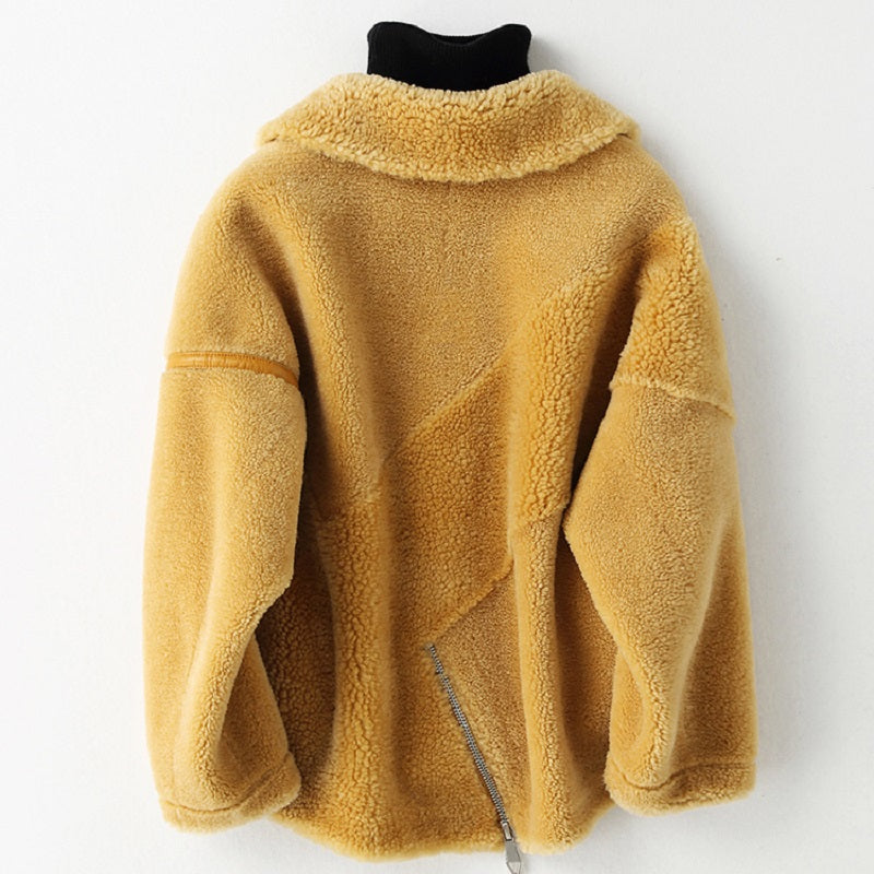 Women's Winter Short Wool Warm Coat With Pockets