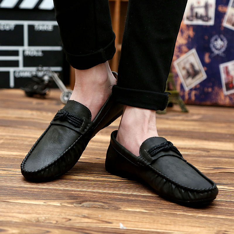 Men's Summer Casual Leather Breathable Shoes