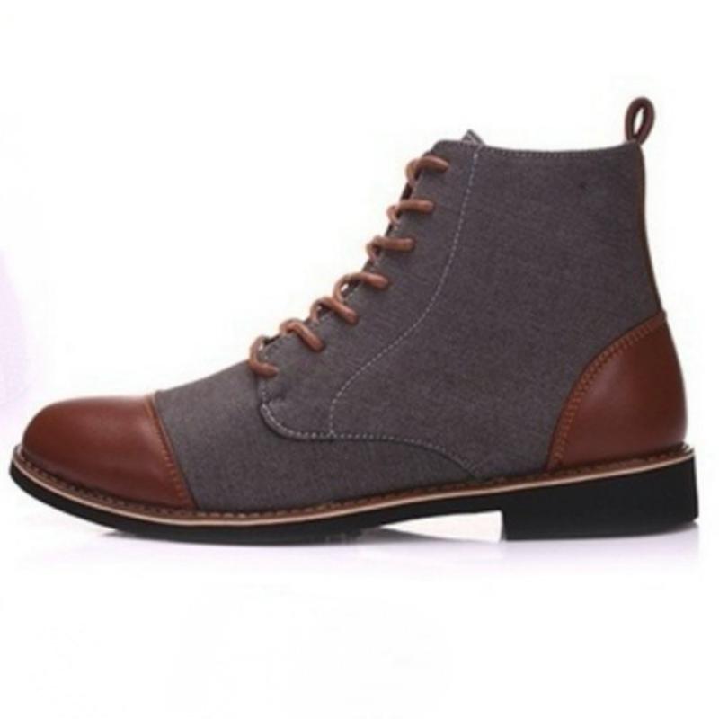 Men's Winter Casual Leather Boots With Pointed Toe | Plus Size