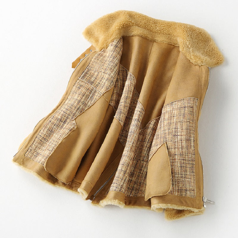 Women's Winter Short Wool Warm Coat With Pockets