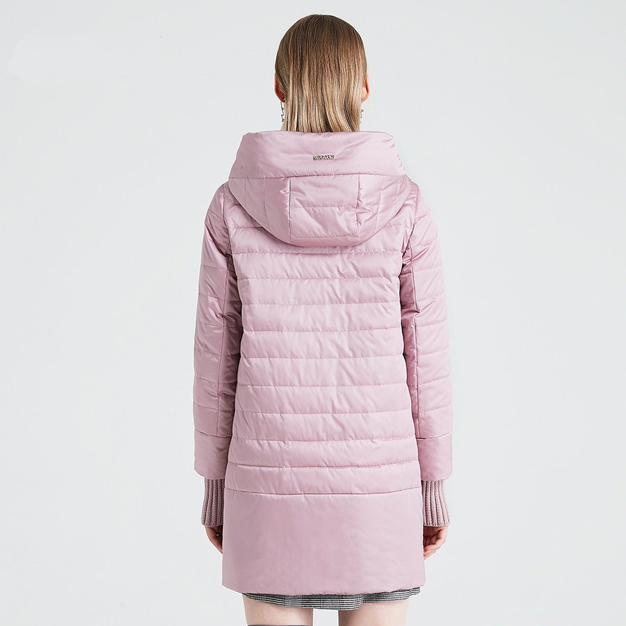 Women's Spring/Autumn Polyester Windproof Warm Coat