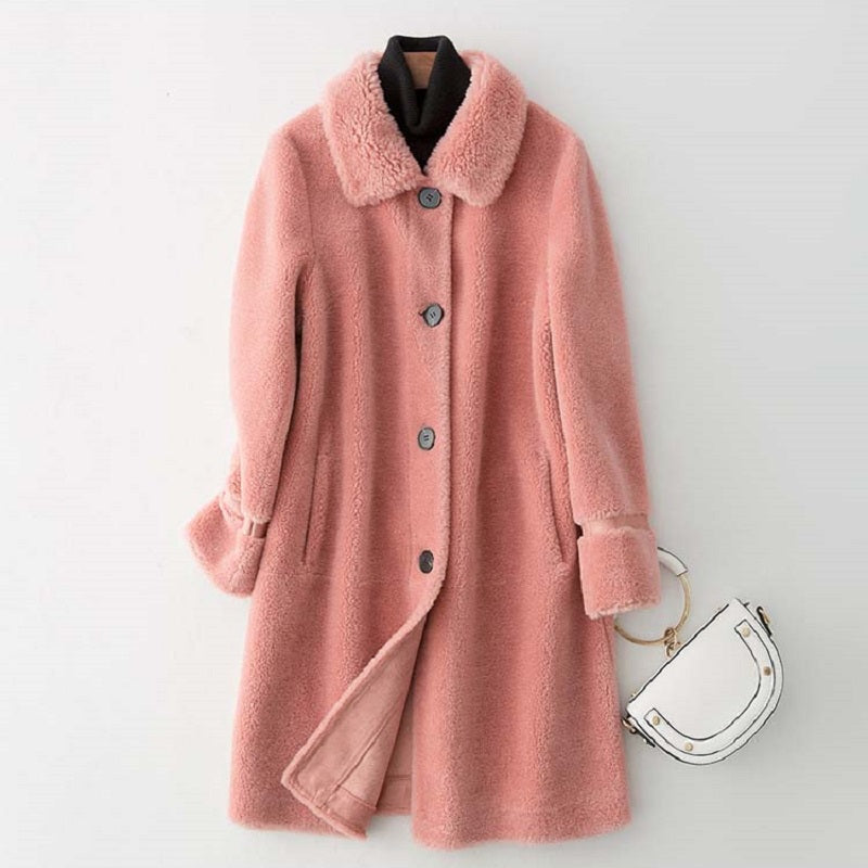 Women's Winter Casual Soft Long Wool Coat