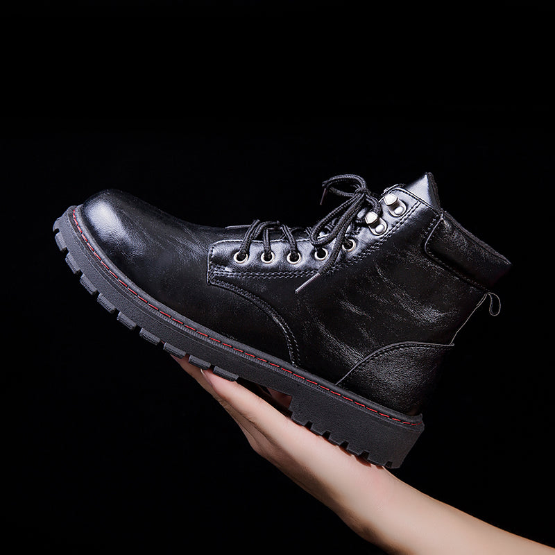 Men's Casual Genuine Leather Ankle Boots