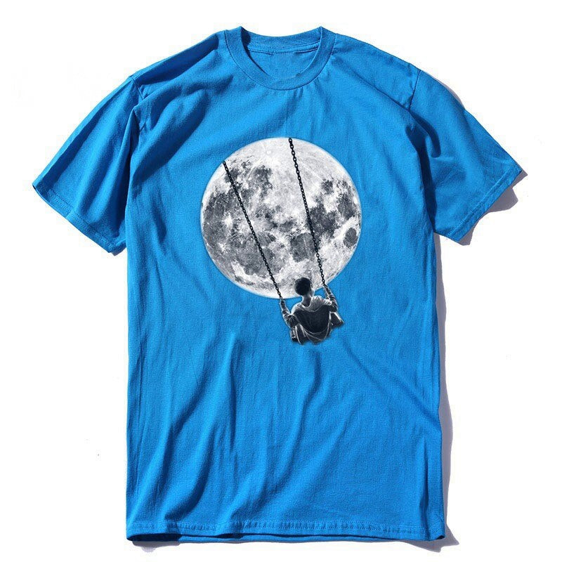 Men's Summer Casual Cotton Loose T-Shirt With Print