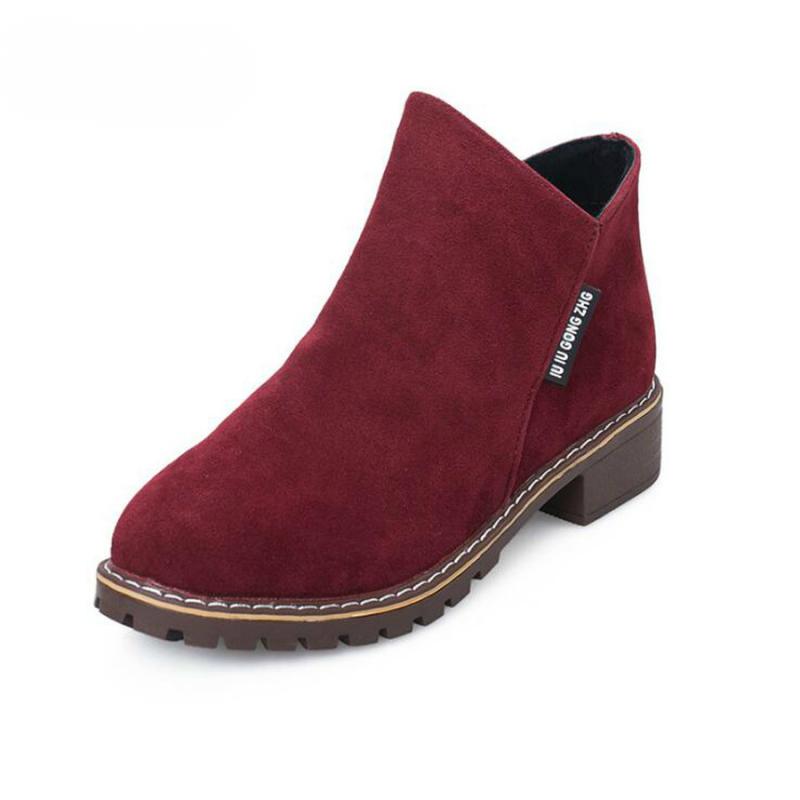 Women's Autumn/Winter Suede Ankle Boots