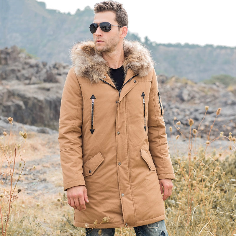 Men's Winter Warm Fur Parka