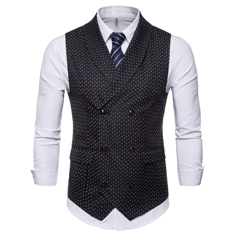 Men's Casual Double Breasted Vest