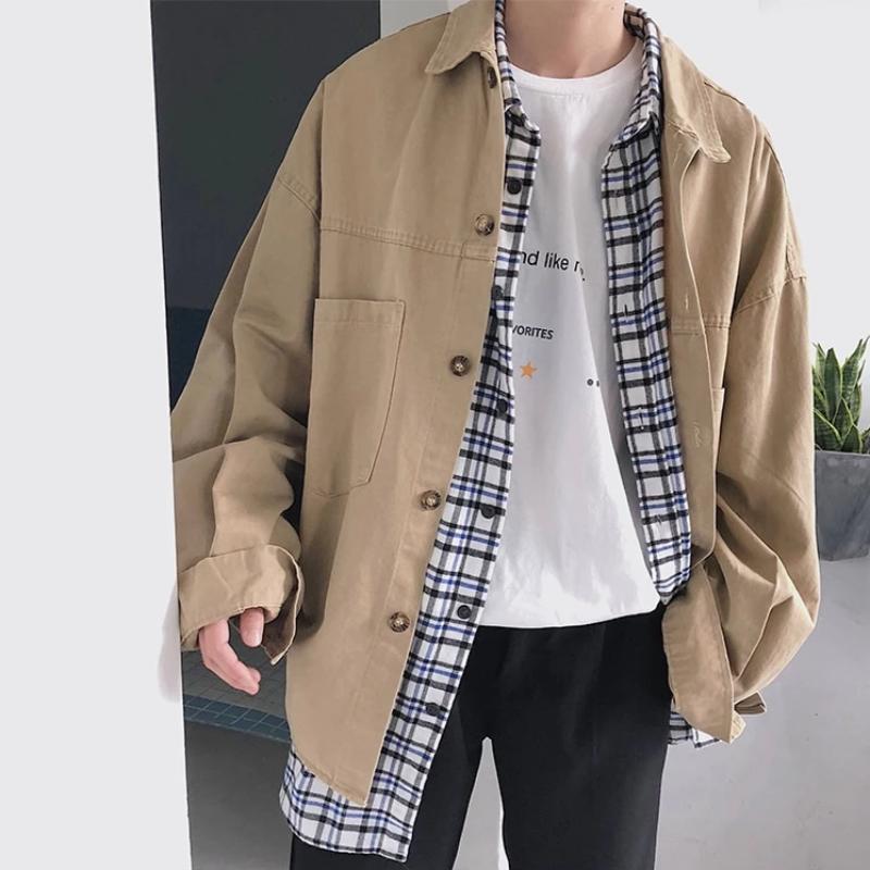 Men's Long Sleeve Jacket With Pockets