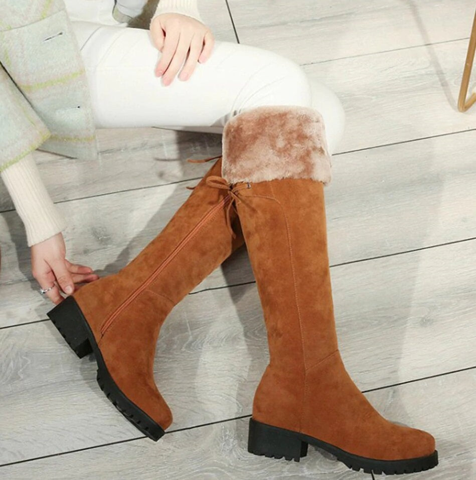 Women's Winter Lace-Up High Boots