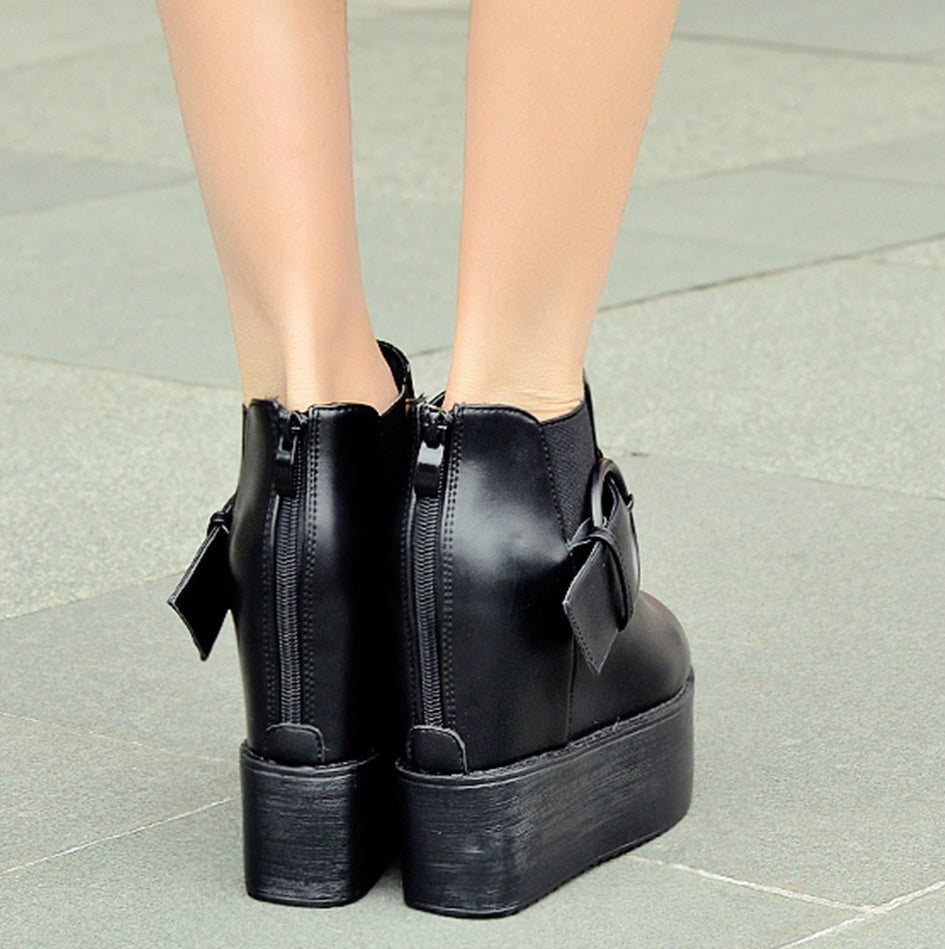 Women's Spring/Autumn Platform Ankle Boots