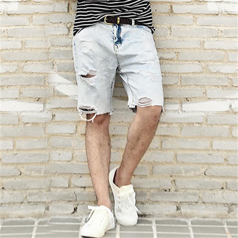 Men's Summer Casual Ripped Denim Jeans