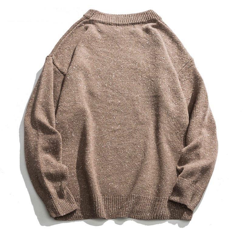 Men's Casual Knitted Pullover With Embroidery