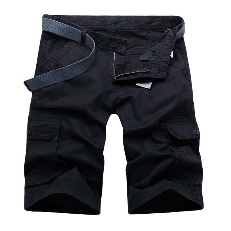 Men's Casual Solid Colored Cargo Shorts