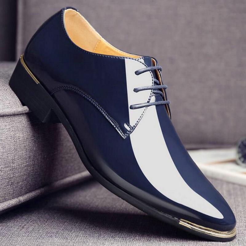 Men's Leather Oxfords With Pointed Toe | Plus Size