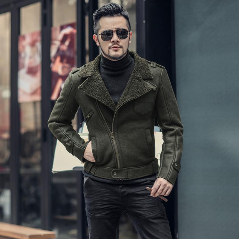 Men's Winter Leather Warm Jacket
