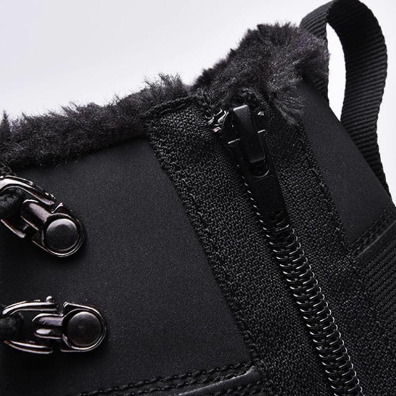 Men's Winter Suede Boots With Fur