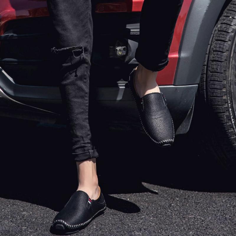 Men's Casual Genuine Leather Shoes | Plus Size