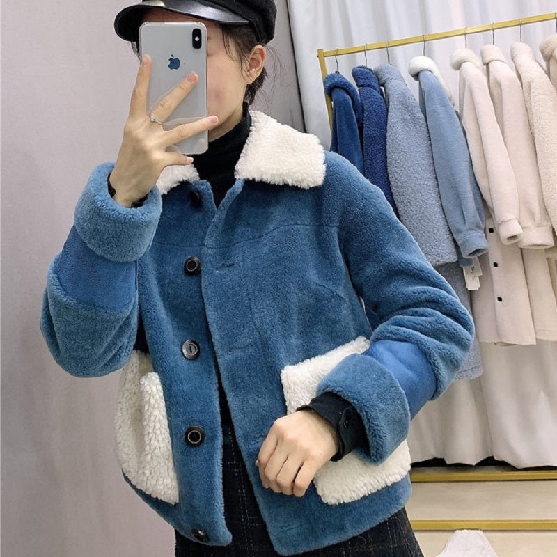 Women's Winter Thick Short Warm Wool Coat