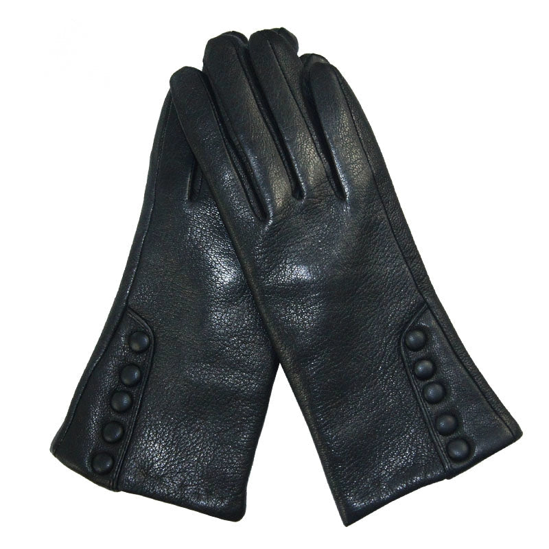 Women's Winter/Autumn Leather Warm Gloves