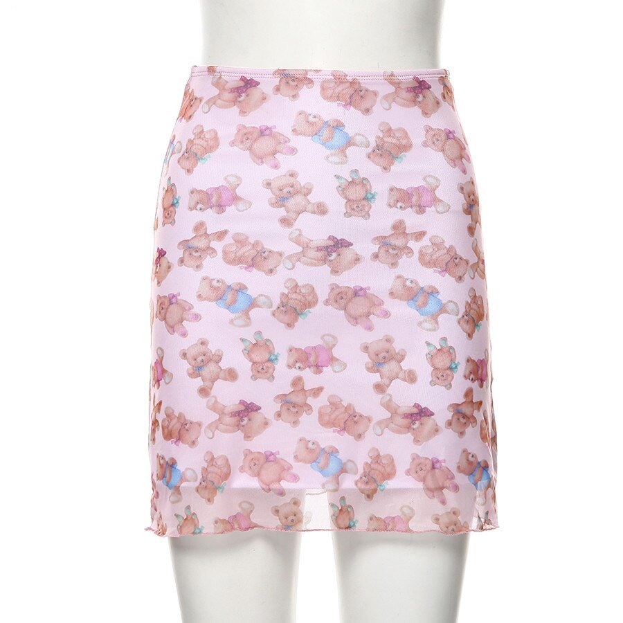 Women's Casual Printed Slim Soft Mini Skirt