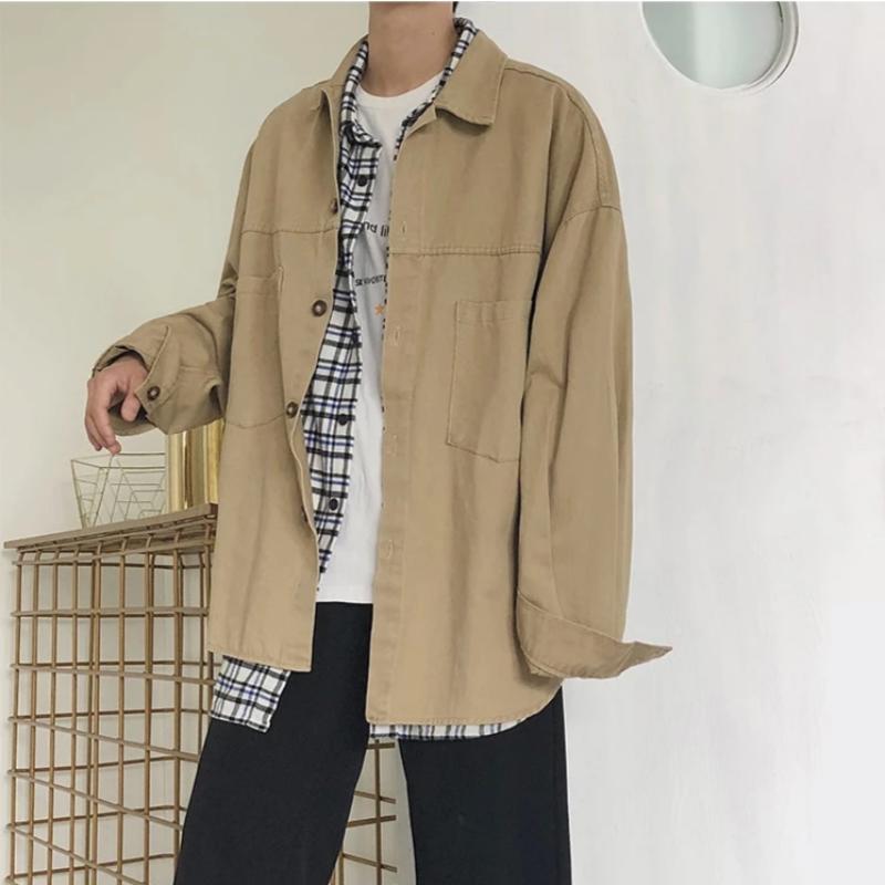 Men's Long Sleeve Jacket With Pockets