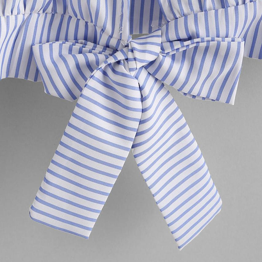 Women's Summer Casual Sleeveless Striped Crop Top