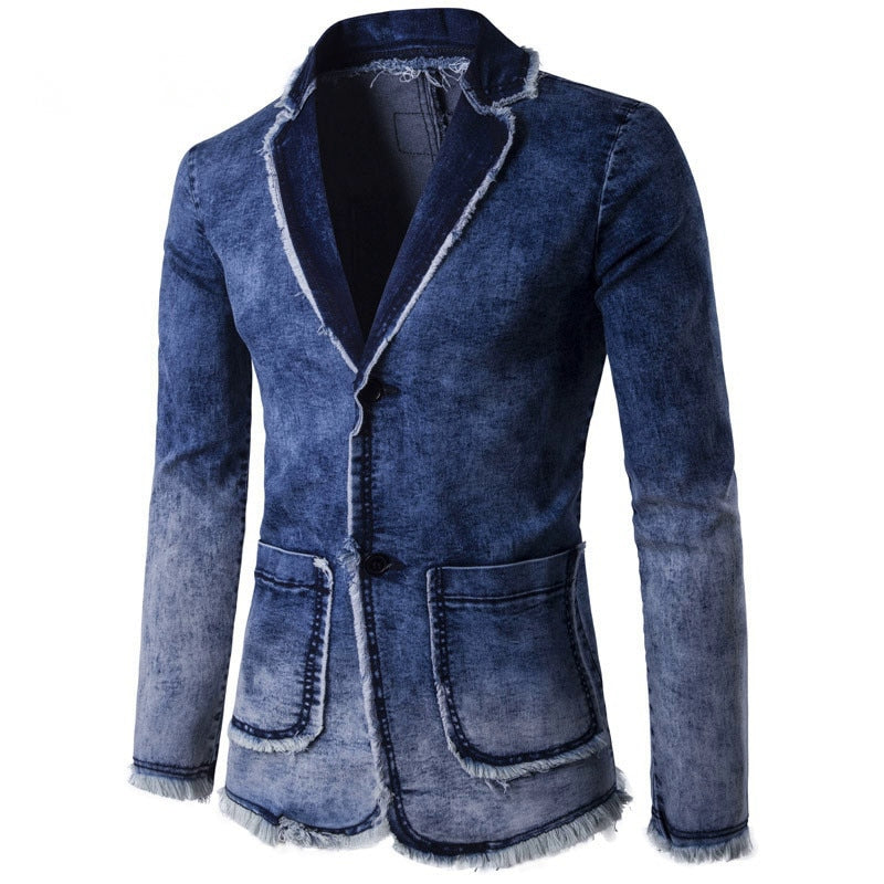 Men's Spring Casual Denim Jacket | Plus Size