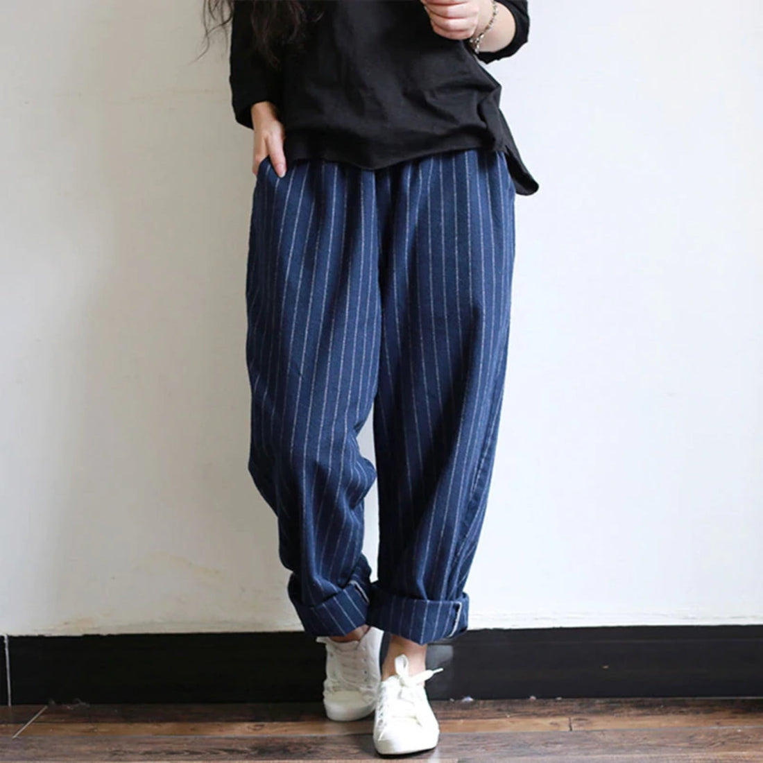 Women's Summer Casual Striped Loose Pants