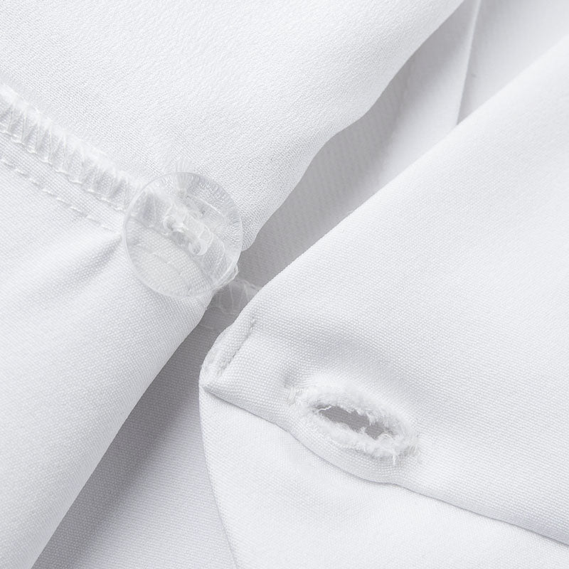 Women's Summer V-Neck Polyester Long-Sleeved Blouse
