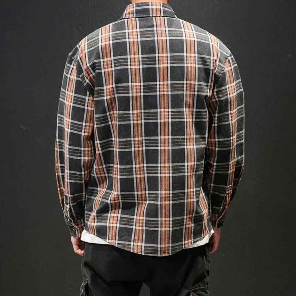 Men's Spring/Autumn Casual Long-Sleeved Cotton Shirt