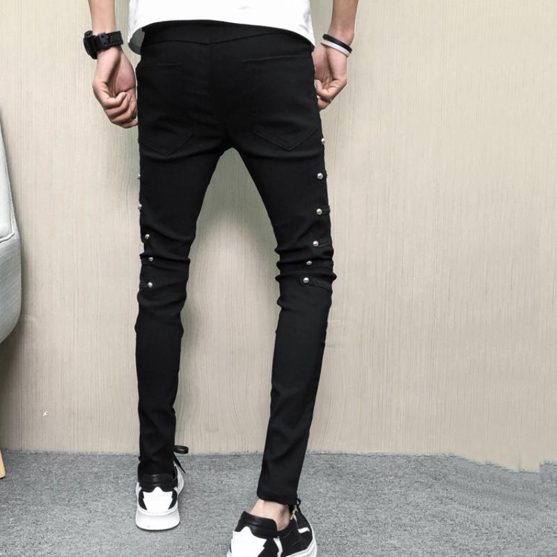 Men's Summer Slim Fit Trousers With Rivets