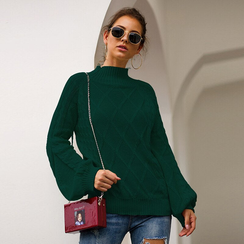 Women's Autumn/Winter Knitted Long Sleeve Loose Sweater