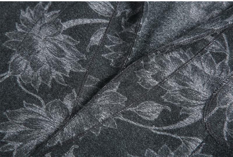 Men's Autumn/Winter Casual Woolen Blazer With Print