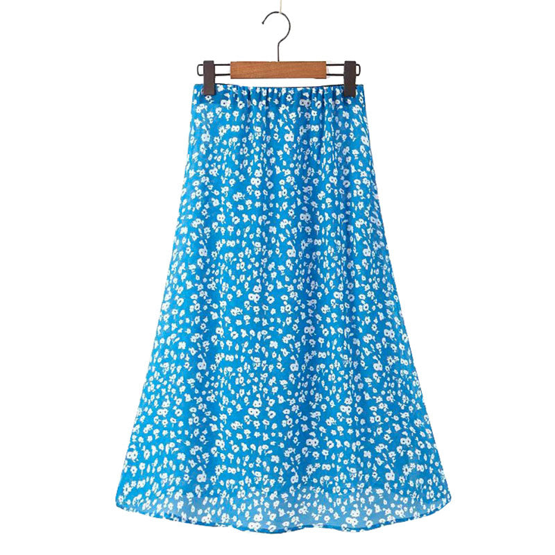Women's Summer Casual Long Loose Skirt With Print