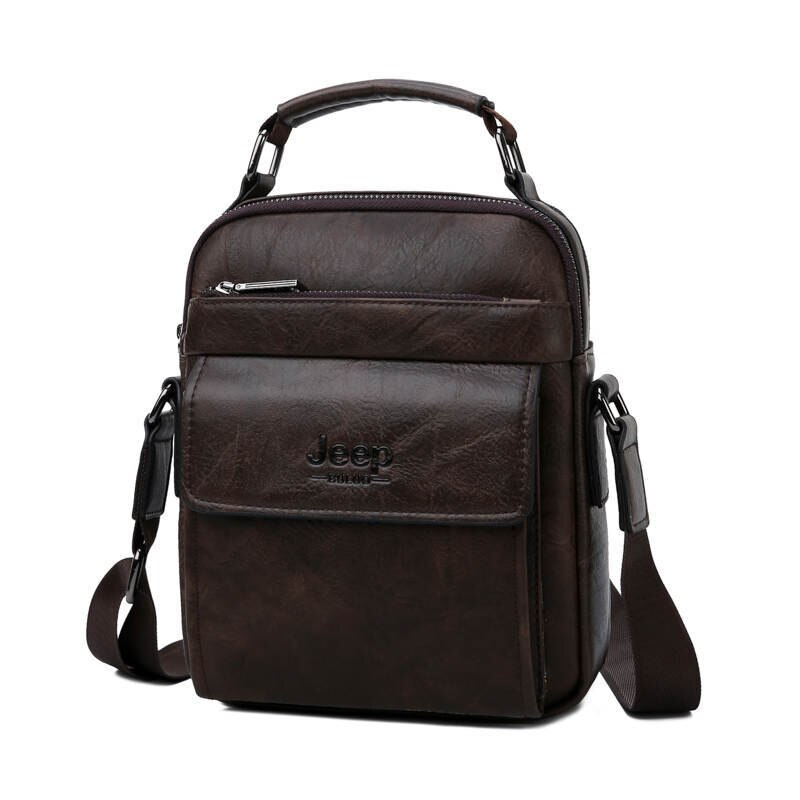 Men's Leather Shoulder Bag | Set