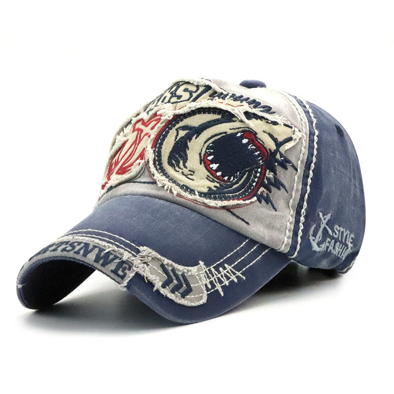 Men's/Women's Casual Baseball Cap With Embroidered Shark