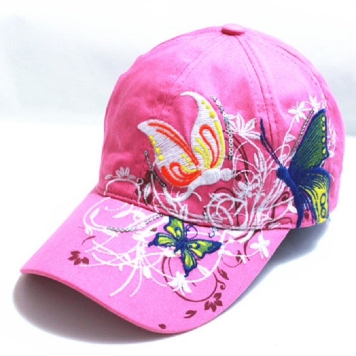 Women's Cotton Baseball Cap With Embroidery