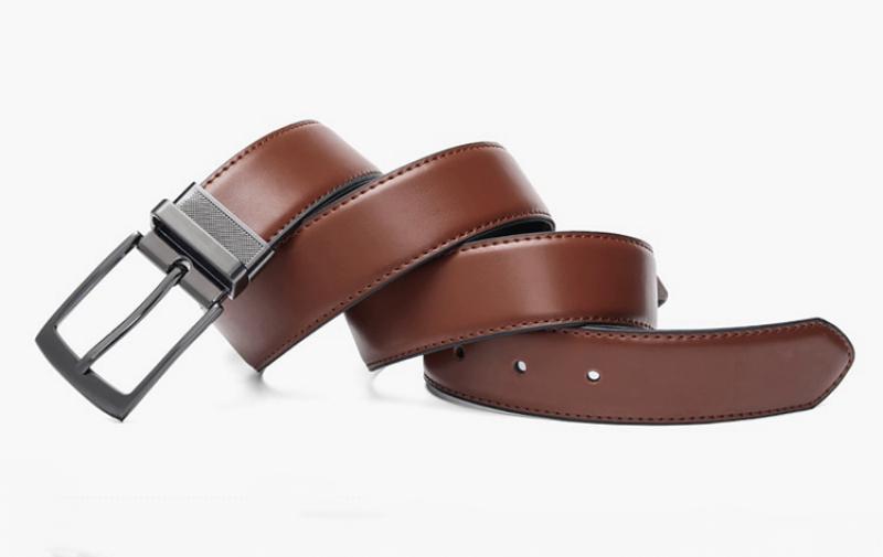 Men's Genuine Leather Double Sided Belt