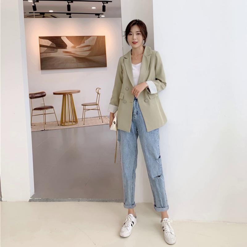 Women's Autumn Casual Double Breasted Blazer
