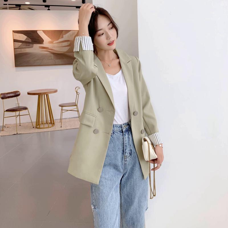 Women's Autumn Casual Double Breasted Blazer