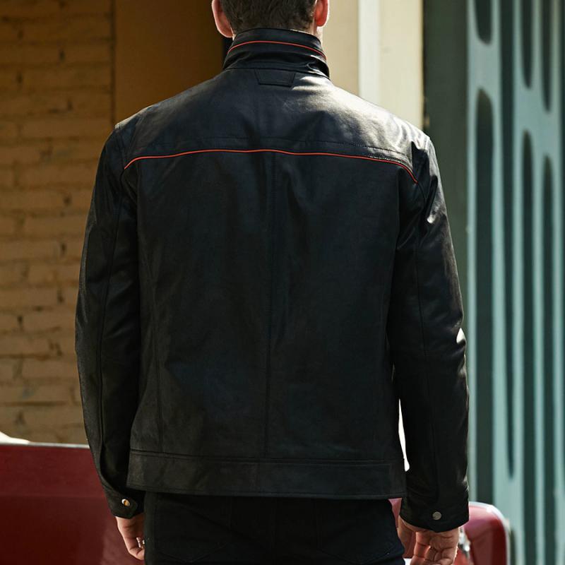 Men's Casual Genuine Leather Jacket
