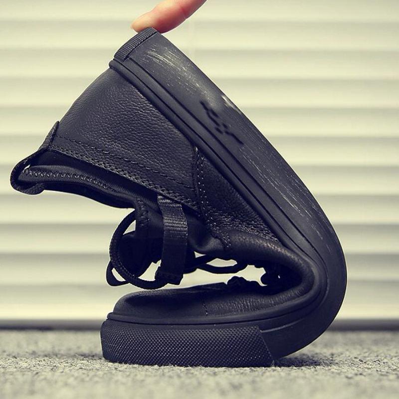 Men's Casual Leather Flat Shoes