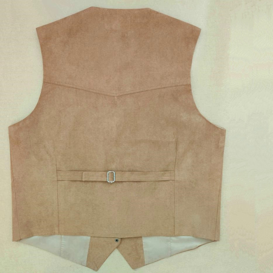 Men's Suede Embossed Vest | Plus Size