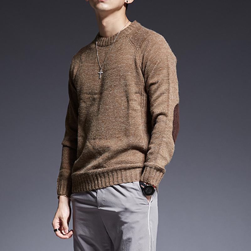 Men's Autumn Casual Knitted O-Neck Sweater