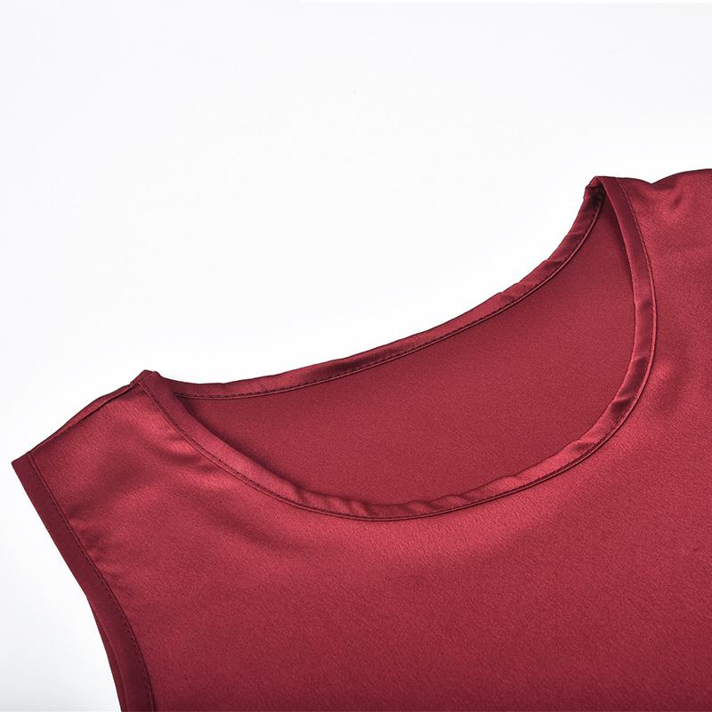 Women's Summer Casual Short Sleeved Silk Blouse